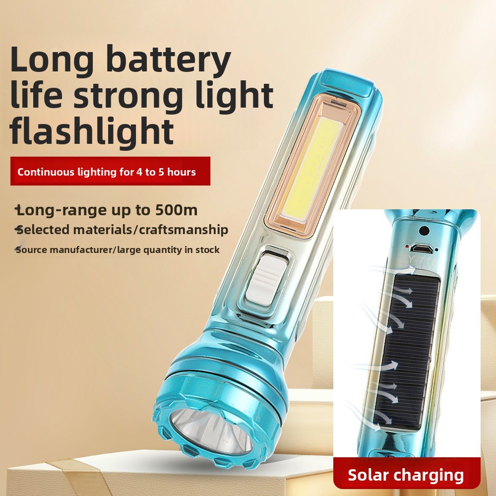 Fishing Light - Solar-Powered Super Bright LED Flashlight -