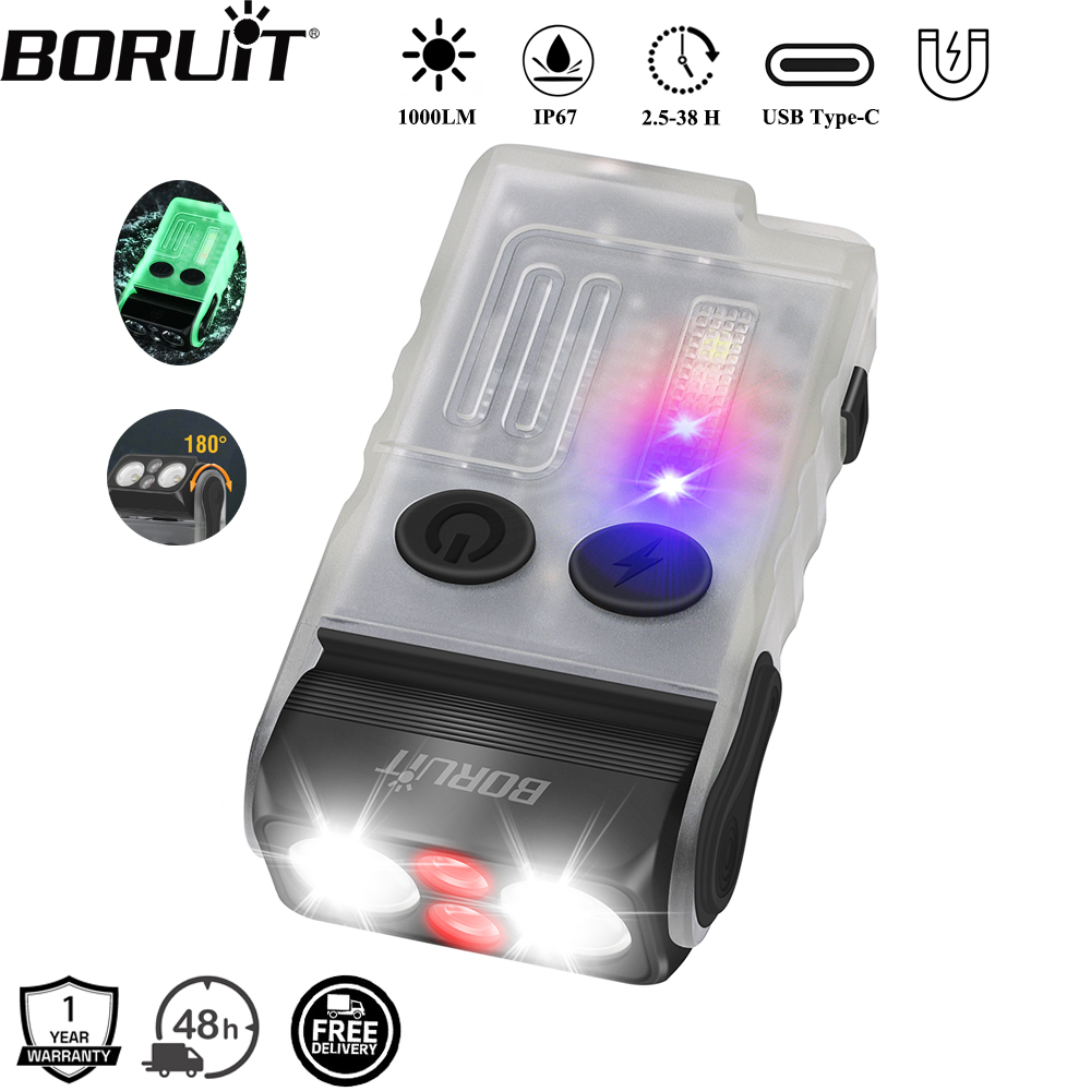 Fishing Light - BORUiT V20 Buzzer EDC LED Keychain