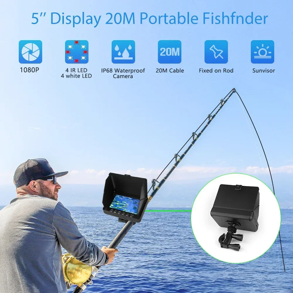 Fish Finder 5.0 Inch LCD Displ - огляд і ціна Fishing Camera