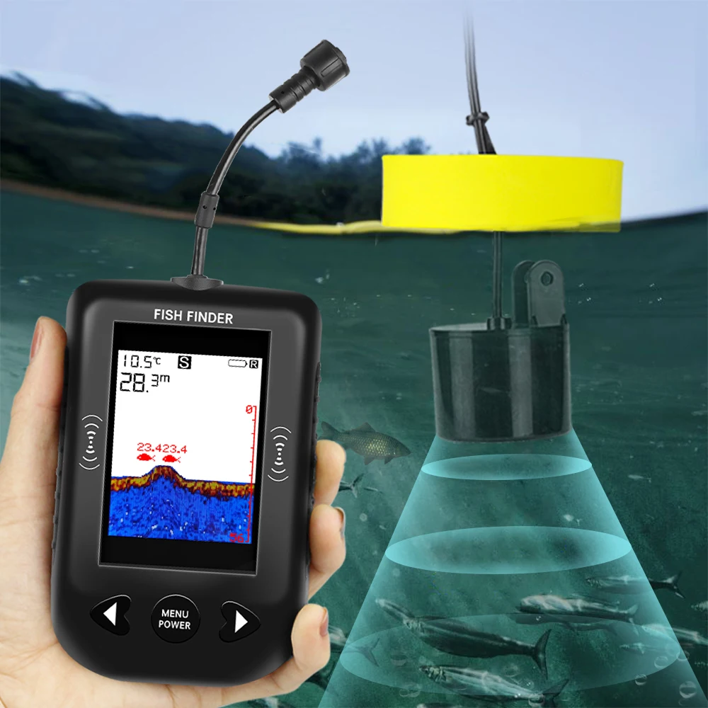 Alarm 100M Portable Sonar Fish - огляд і ціна Fish Finder Transducer