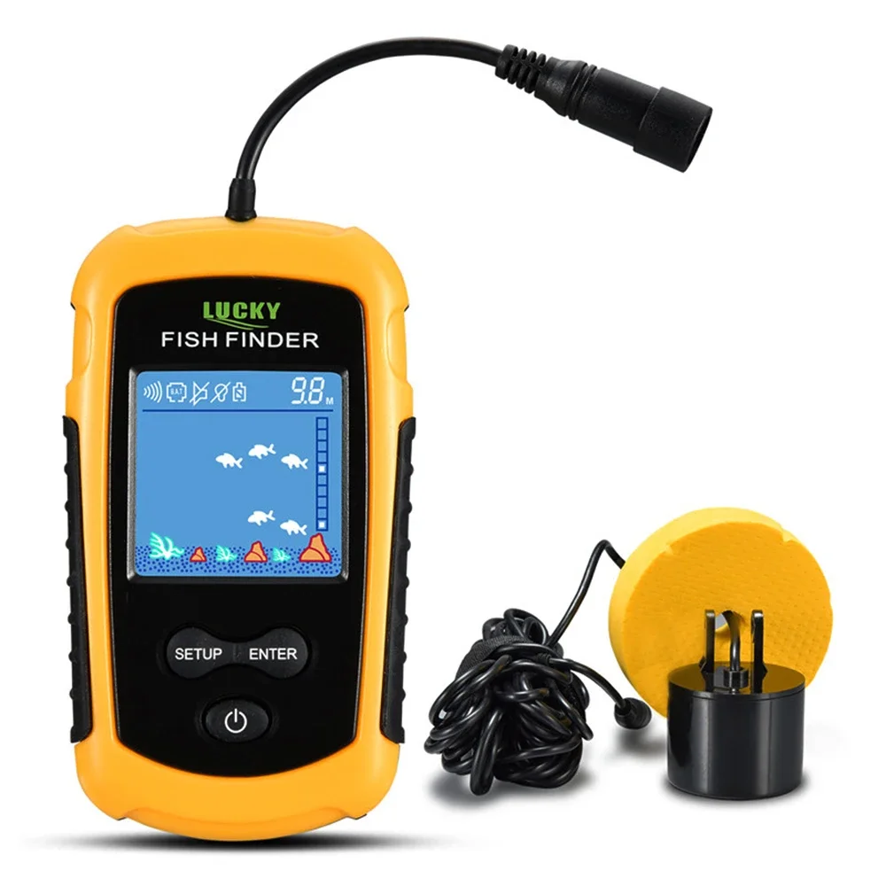Lucky LCD Color Screen Portabl - огляд і ціна Fish Finder Transducer