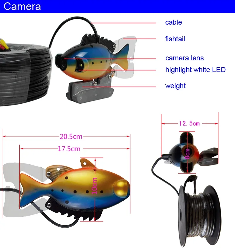 SY801 Full Waterproof Underwat - огляд і ціна Fish Finder Portable