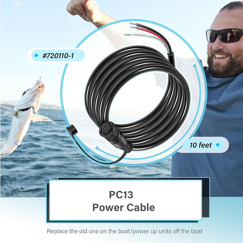 720110-1 PC13 Power Cable for  - огляд і ціна Fish Finder Cable