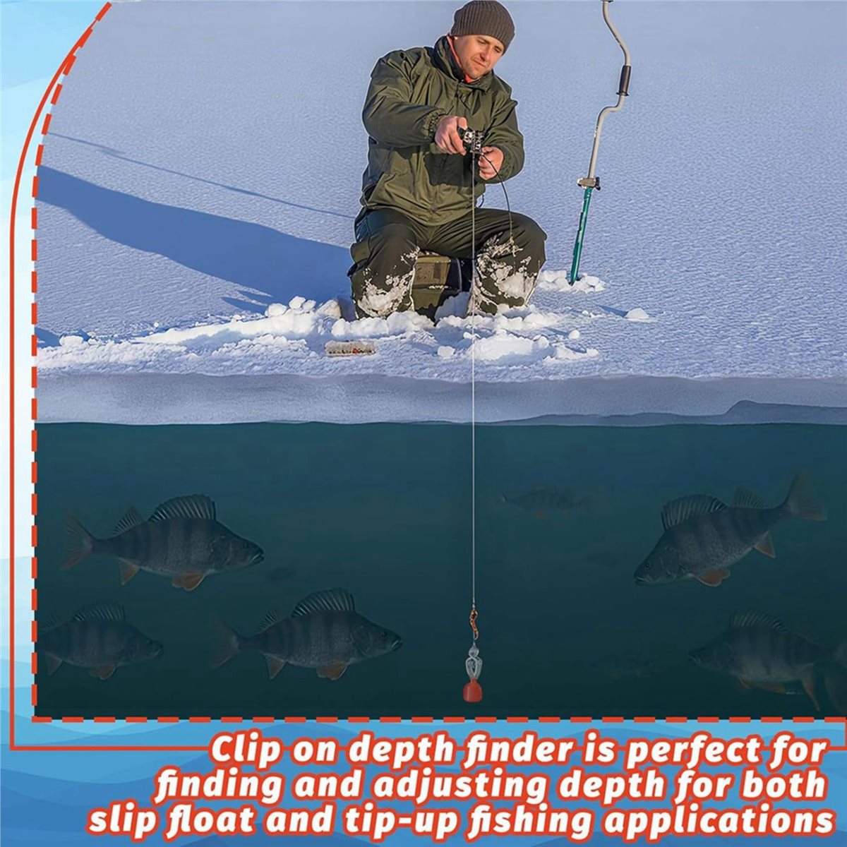 618 Mega Sale 4 Pack Depth Fin - огляд і ціна Fishing Depth Finder