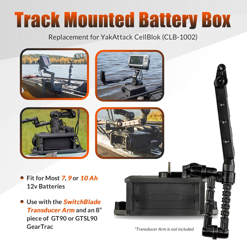 Track Mounted Battery Box for  - огляд і ціна Fish Finder Battery