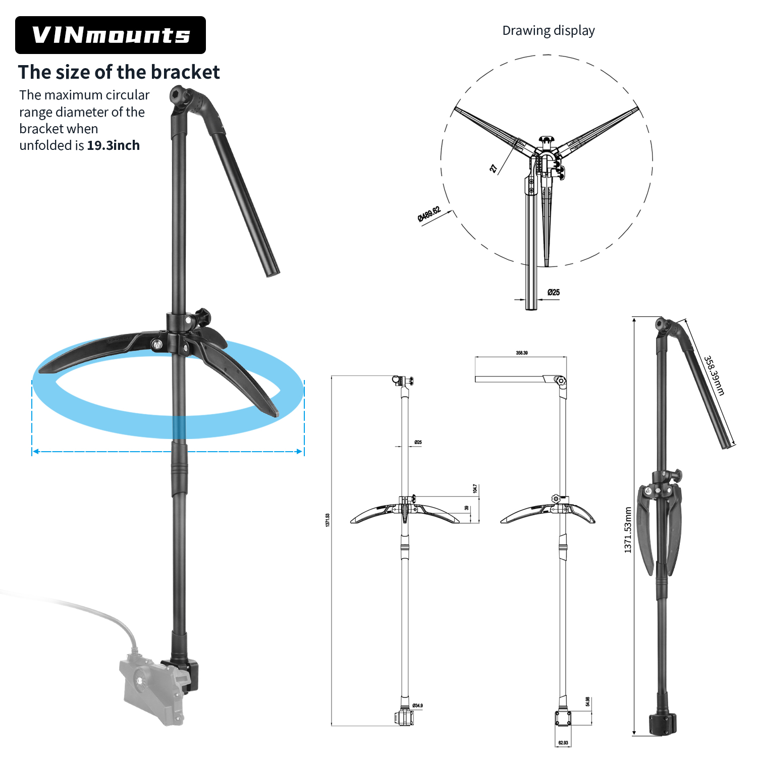 Ice Fishing Transducer Pole Mo - огляд і ціна Fish Finder Transducer